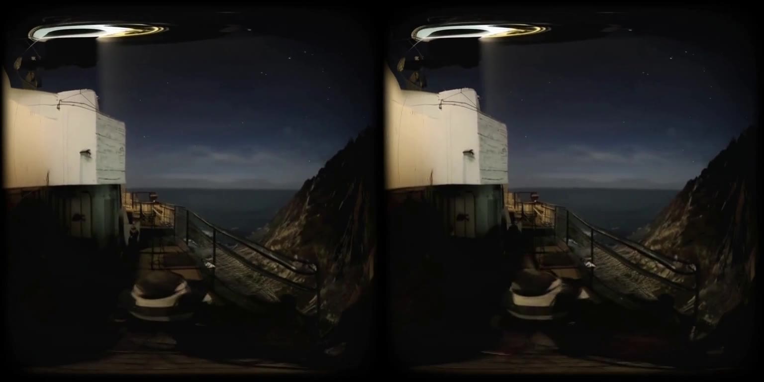 Lighthouse — VR180 study — still frame